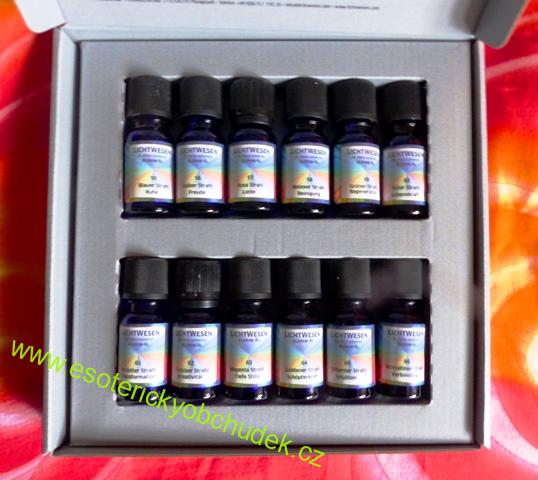 Sada - Záře Elohimů - terapeutická sada - kompletní řada Elohim-olejů, 12x éterický olej á 10 ml