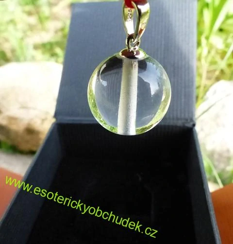  Stříbrný přívěšek s bezolovnatým sklem (Energetická sféra) - MELCHIZEDEK - ŽÍT DUCHOVNÍ PRAVDY V KAŽDODENNÍM ŽIVOTĚ, SLADĚNÍ MYSLI, TĚLA A DUCHA, SILNÁ ENERGIE PLNÁ LÁSKY A MÍRU