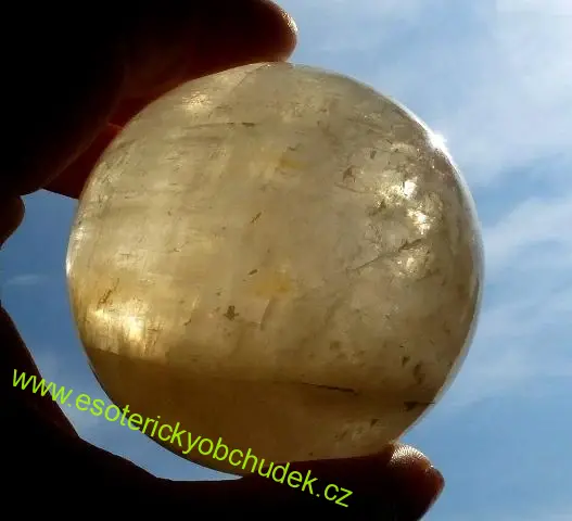 KOULE ZLATÝ KALCIT 6,3 cm - 1