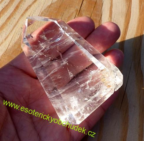 KŘIŠŤÁL - krystal dobrušovaný (špice leštěná) 8,3 cm - 229 g