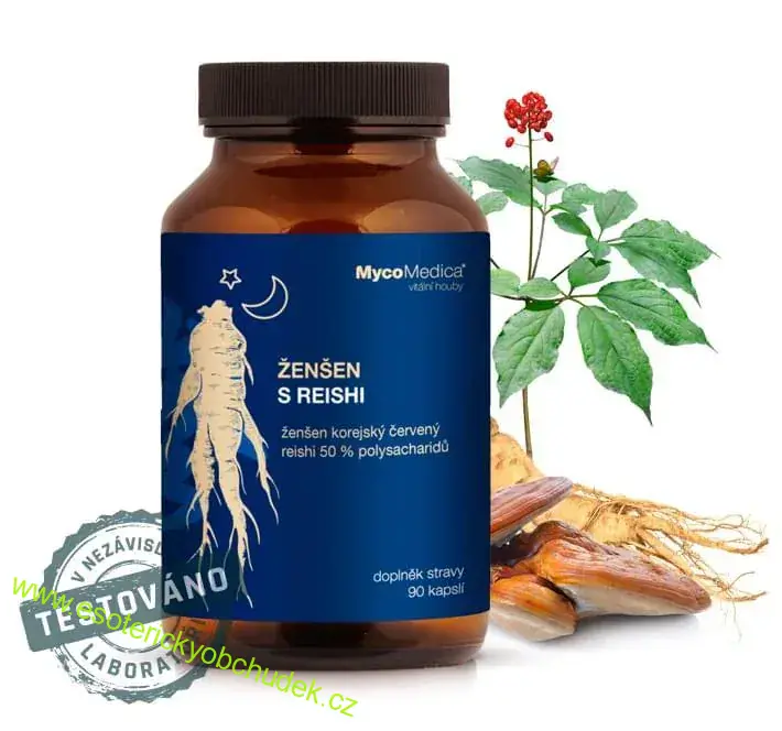 Žen šen s Cordycepsem a s Reishi 180 kapslí