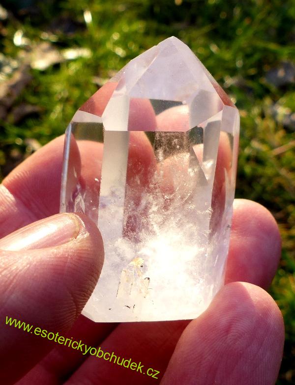 KŘIŠŤÁL - krystal dobrušovaný (špice leštěná) 4,7 cm