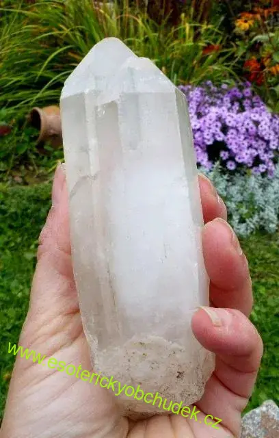 KŘIŠŤÁL - dvojkrystal přírodní 14 cm