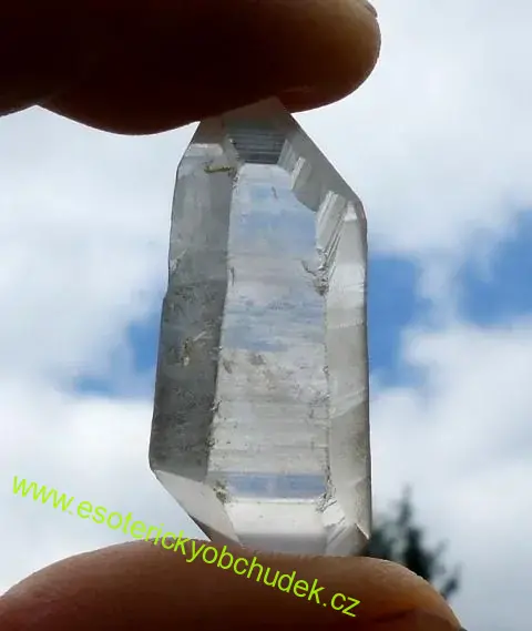 Křišťál - oboustranný krystal/herkimer 3 - 4 cm délky