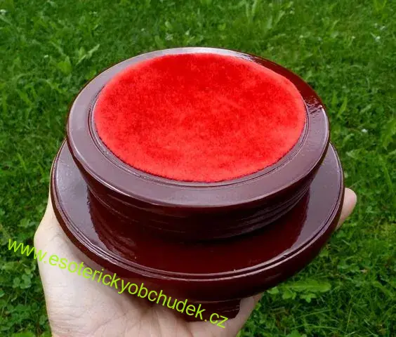 Stojánek pod věštěckou kouli dřevěný otočný průměr cca 15 cm