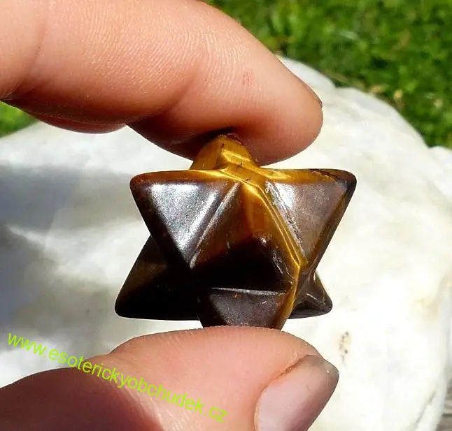 Merkaba - tygří oko- cca 3 cm