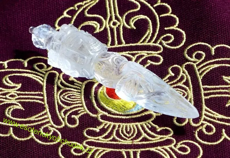 Phurba - křišťál 11,4 cm