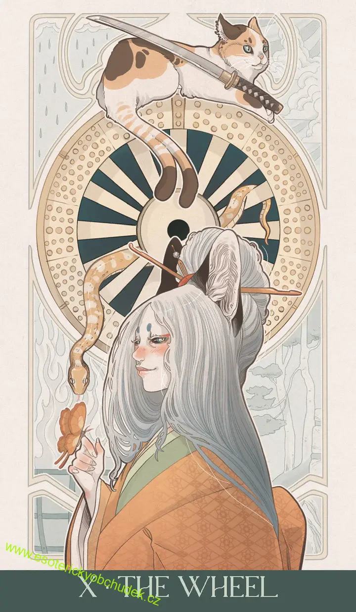 Japanese Art Nouveau Tarot - Japonský secesní tarot - Marga Biazzi a Debora Mayfair