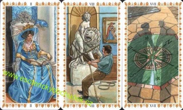 Romantic tarot/Romantický tarot - 78 tarotových karet + brožura