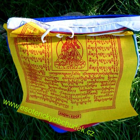 Tibetské modlitební praporky/ Lungty - 25 ks praporků vel. 20 x 24