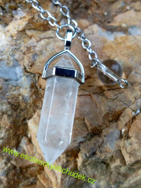 Kyvadlo krystal - ametyst, křišťál - vyberte variantu