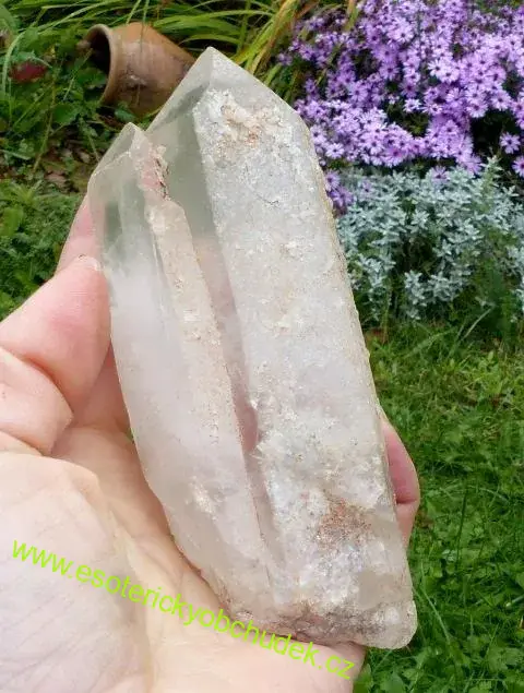 KŘIŠŤÁL - dvojkrystal přírodní 14 cm