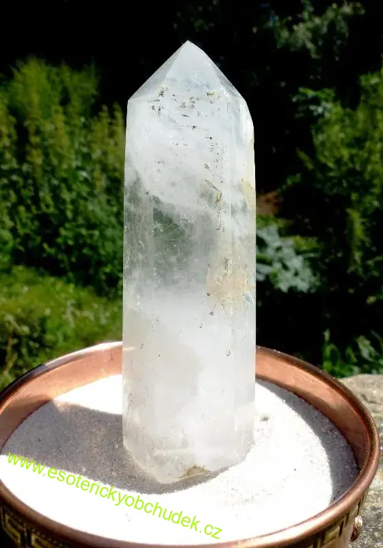 KŘIŠŤÁL - oboustranný broušený krystal 11,7 cm