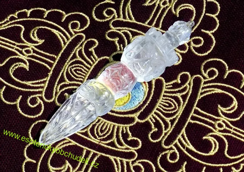 Phurba - křišťál 11,4 cm