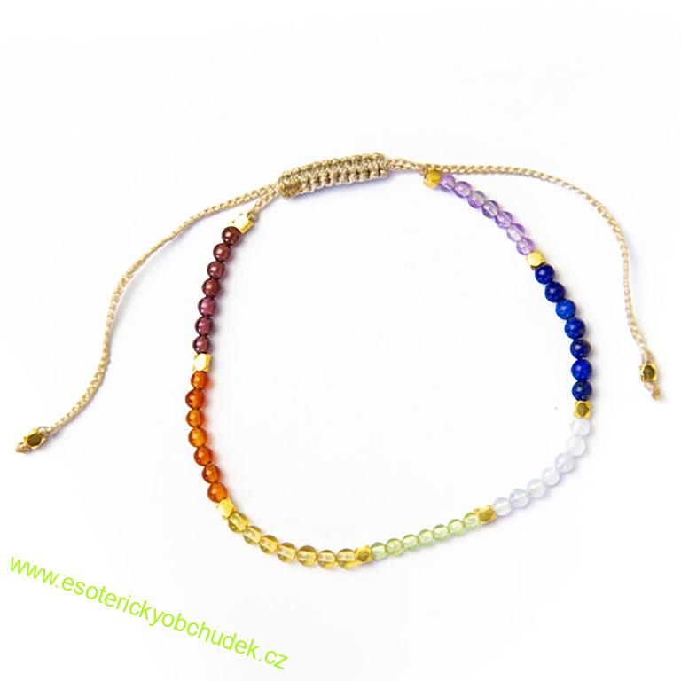 Energetizovaný náramek Balipura 7 ČAKER / 7CHAKRAS - rovnováha čaker,  plynutí, energetické vyladění a stabilita