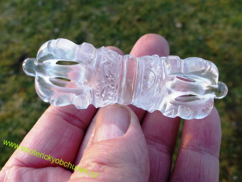 DORDŽE - VADŽRA (VAJRA) KŘIŠTÁLOVÁ cca 9 cm