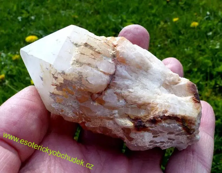 KŘIŠŤÁL - dračí krystal (Skeletový elestiální krystal - svíčka) 9,5 cm