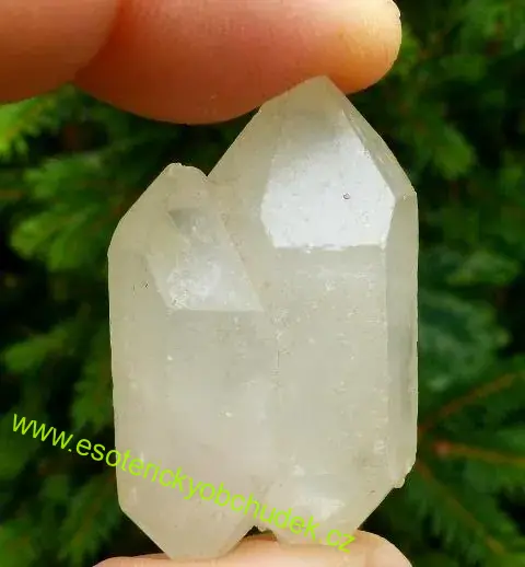 Křišťál - oboustranný krystal/herkimer 3 - 4 cm délky