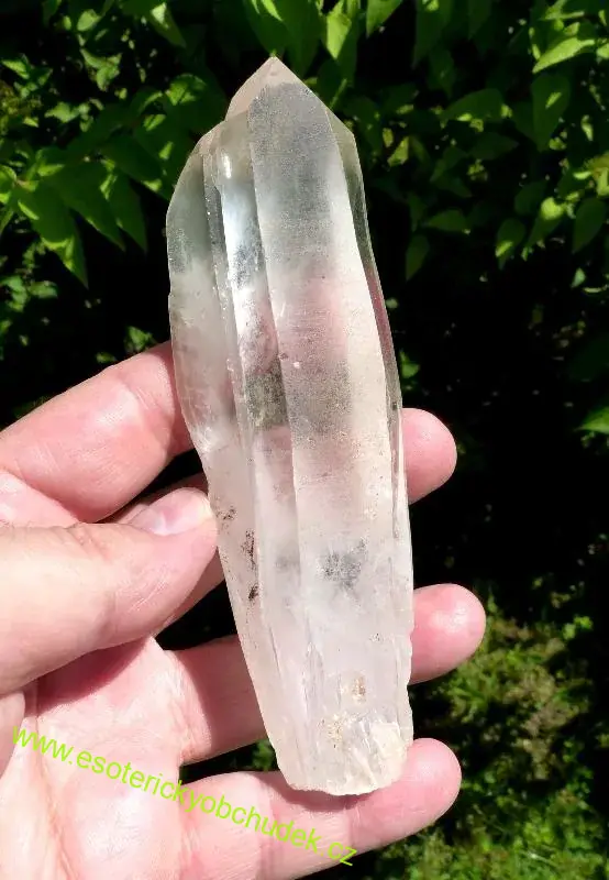KŘIŠŤÁL - čirý laserový dvojkrystal 14,5 cm 