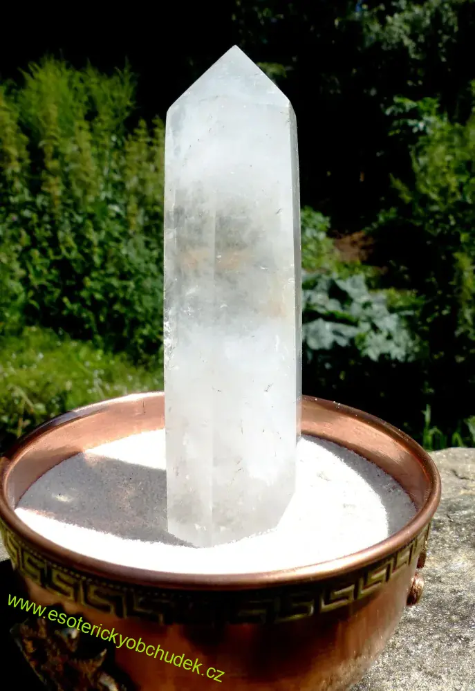 KŘIŠŤÁL - oboustranný broušený krystal 11,7 cm