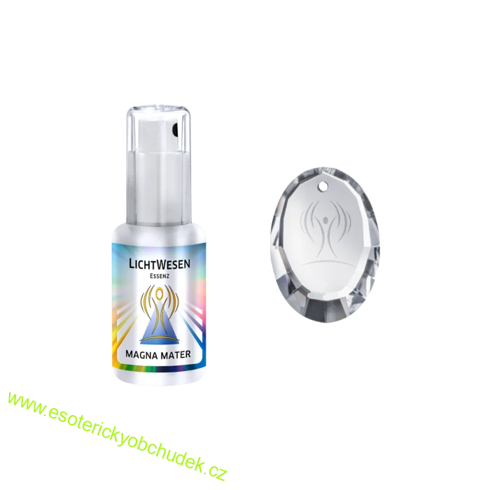 Krystal LichtWesen - přívěšek - VELKÁ MATKA / MAGNA MATER - RESPEKT K ŽENSKÝM KVALITÁM, SEBEÚCTA, SEBEURČENÍ, PŘIROZENÁ MATEŘSKÁ AUTORITA, NAROVNÁNÍ ZAD, ROVNOST A RESPEKT MEZI MUŽI A ŽENAMI