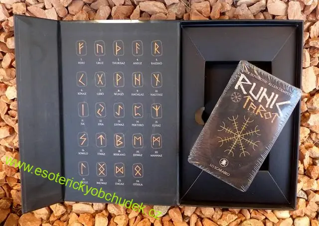 Runic tarot - Runový tarot - Jack Sephiroth, Zhang Chao - TAROTOVÝ SET S KNIHOU V AJ