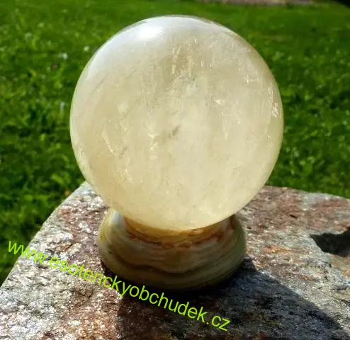 KOULE ZLATÝ KALCIT 6,3 cm - 1