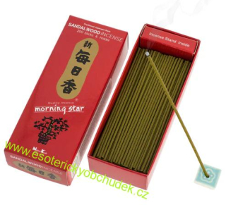 Japonské vonné tyčinky SANTAL / SANDALWOOD 200ks / Nippon Morning Star - uvolnění, klid, introspekce,
