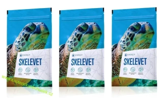 SKELEVET 3 SET - klouby, chrupavky, kosti, šlachy, osteoporóza, oškozená srst, vápník, minerály, kolagen, vitanmíny D,C,A