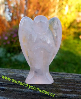 Anděl - růženín - 5 cm