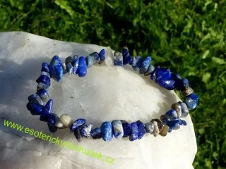 Náramek - LAPIS LAZULI sekaný