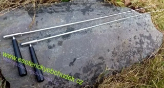 L dráty PROFI - teleskopické virgule s otočnou dřevěnou rukojetí 