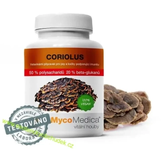 Coriolus 50 % - Outkovka pestrá - "veterinární přípravek" imunita