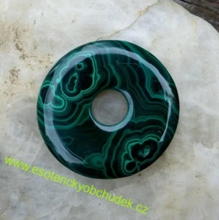 MALACHIT - donut extra kvalita 4 cm - skladem 1 ks
