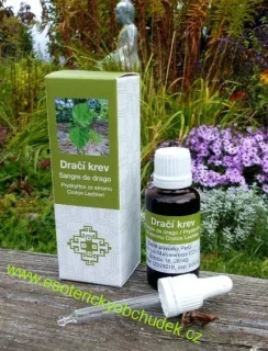 Dračí krev - Croton lechleri - kapky 30 ml s kapátkem - extra silná - 100% čistý latex