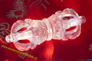 DORDŽE - VADŽRA (VAJRA)  KŘIŠTÁLOVÁ cca 9 cm