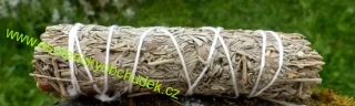 Šalvěj modrá + pelyněk Shasta - šamanský svazek malý pro vykuřování cca 20 g (10 - 11 cm)
