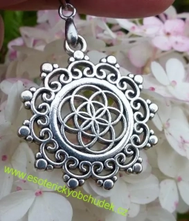 Přívěsek - Semeno života (květ života) - 3,3 cm