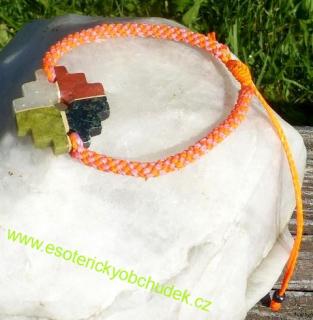 NÁRAMEK se symbolem CHACANA (ANDSKÝ KŘÍŽ)