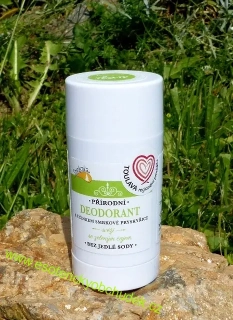 Přírodní deodorant s antibakteriálními účinky - SVĚŽÍ s obsahem zeleného čaje a smrkové pryskyřice - cena do vyprodání zásob - skladem 1 ks