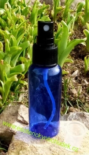Cestovní lahvička s rozprašovačem 50 ml - vhodná např. pro aplikaci vonných esencí, pyramidální vody ap.
