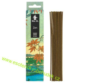 Japonské vonné tyčinky Koh Do ZEN 20 ks - ALOE, SANTAL, HŘEBÍČEK, SKOŘICE, BORNEOL - meditace, vnitřní klid a mír