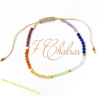 Energetizovaný náramek Balipura 7 ČAKER / 7CHAKRAS - rovnováha čaker, plynutí, energetické vyladění a stabilita
